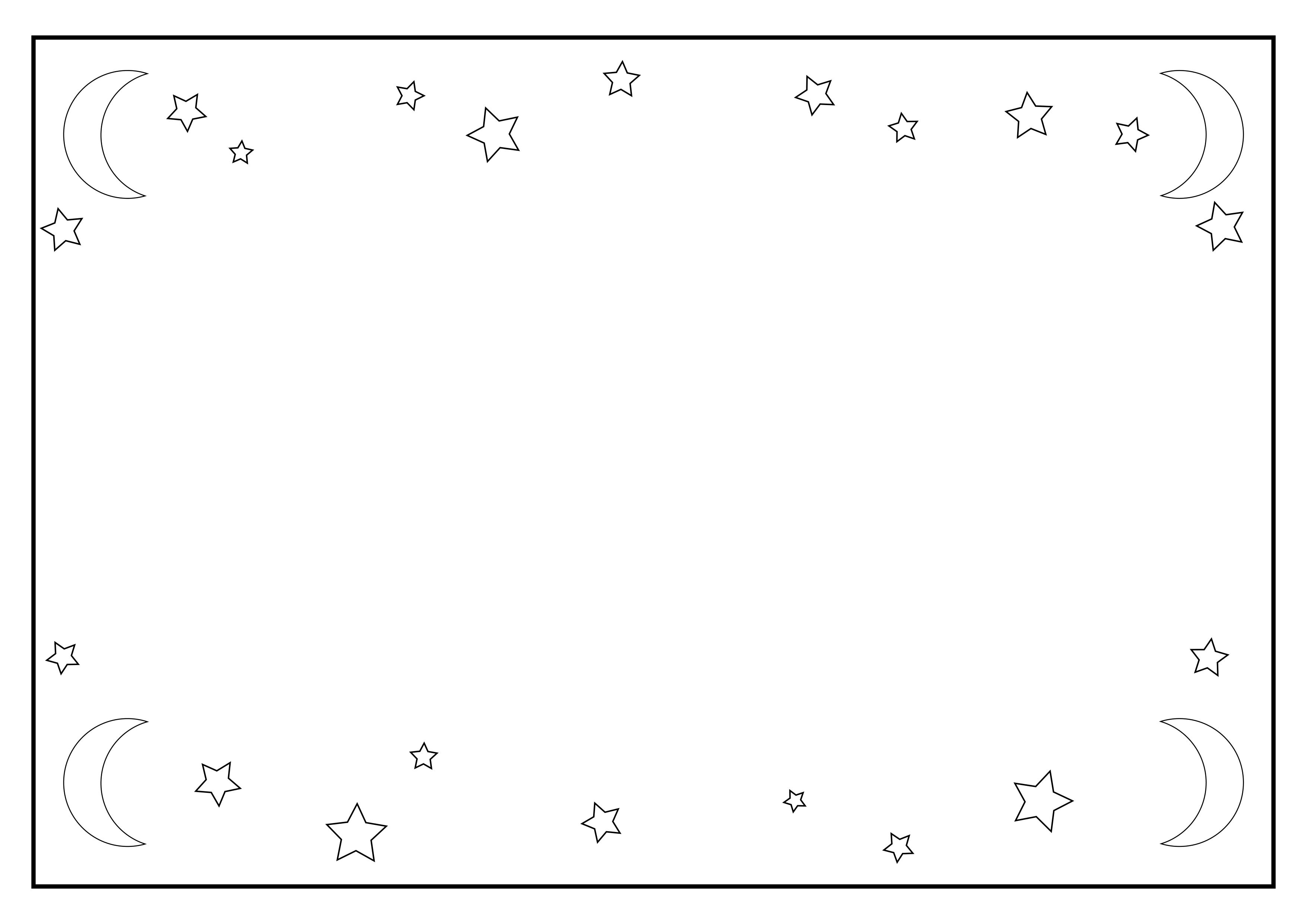 Coloriage personnalisé prénom ou mot thème lune à imprimer en PNG
