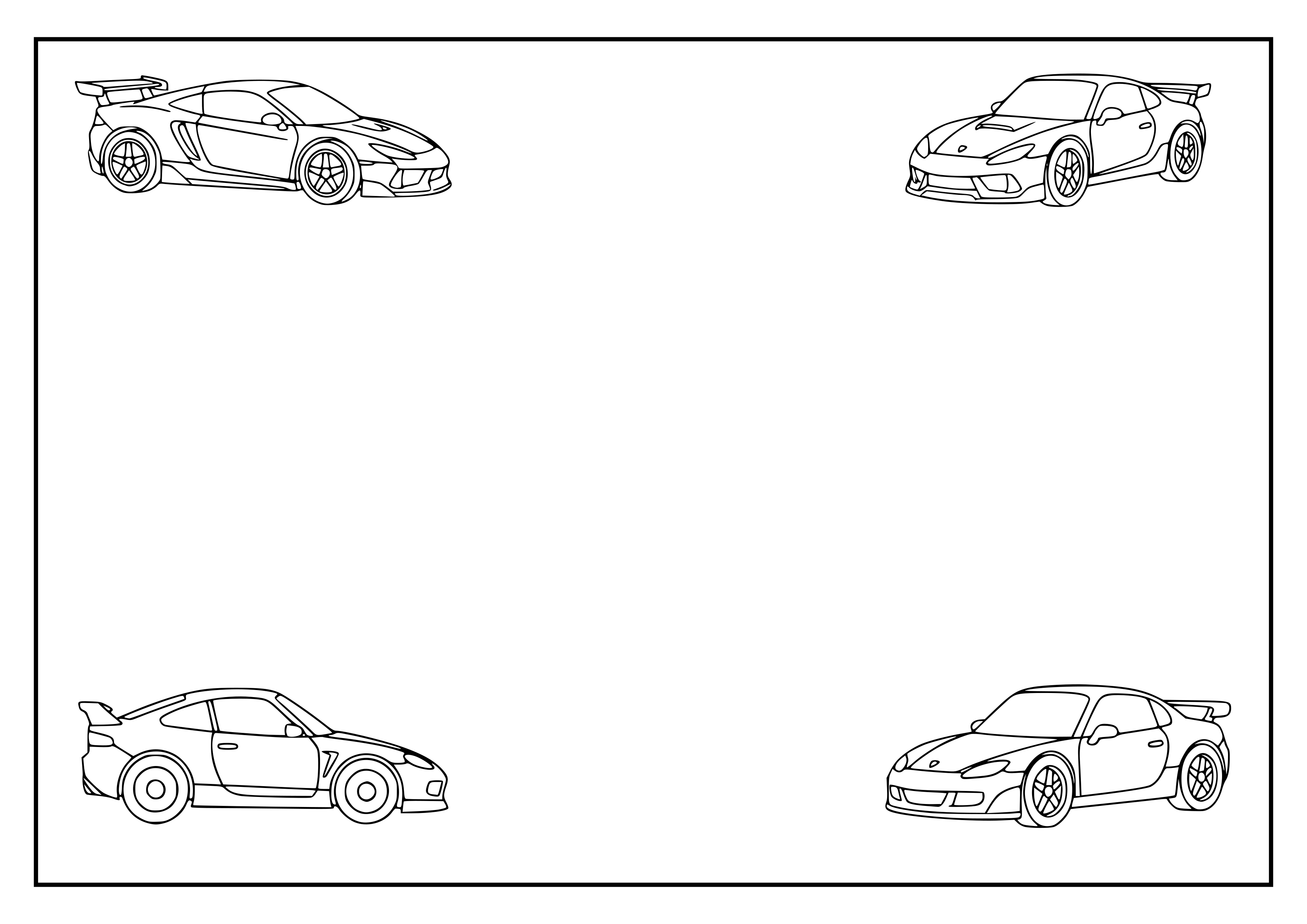 Coloriage personnalisé prénom ou mot thème voitures à imprimer en PNG
