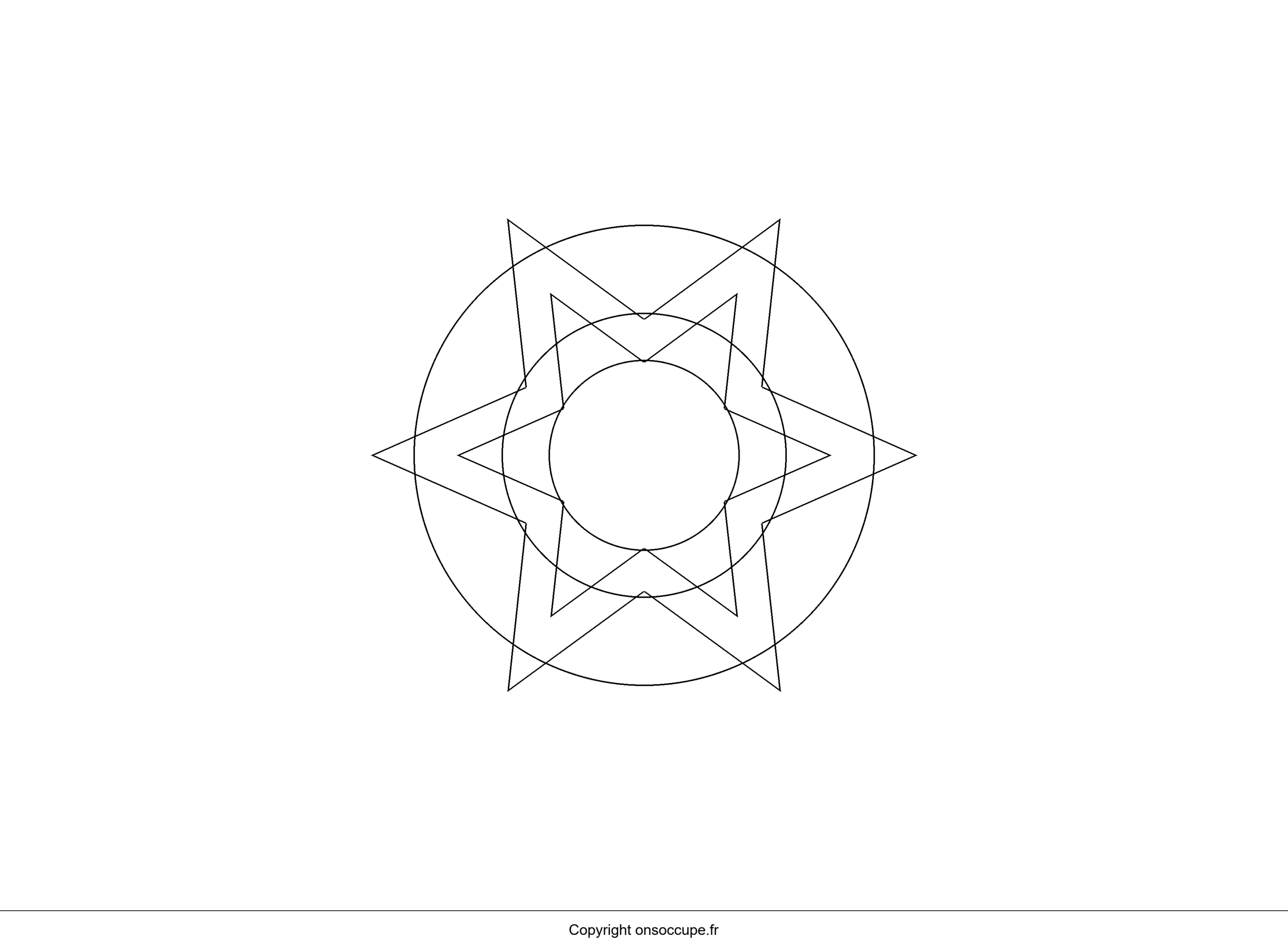 Coloriage Mandala Enfant 1 à colorier - Mandala simple et amusant - Mandalas Enfant à imprimer gratuitement