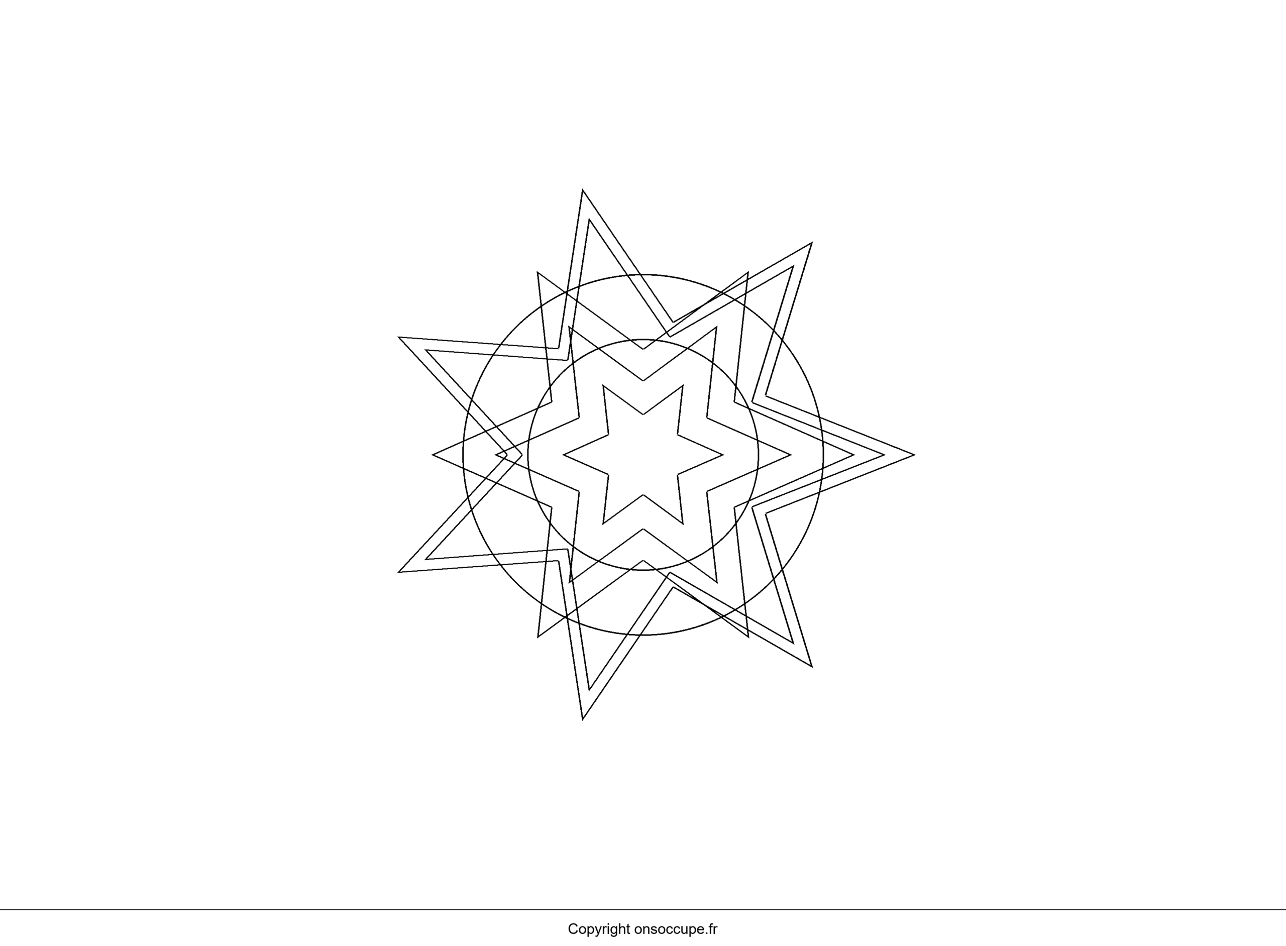 Coloriage Mandala Enfant 3 à colorier - Mandala simple et amusant - Mandalas Enfant à imprimer gratuitement