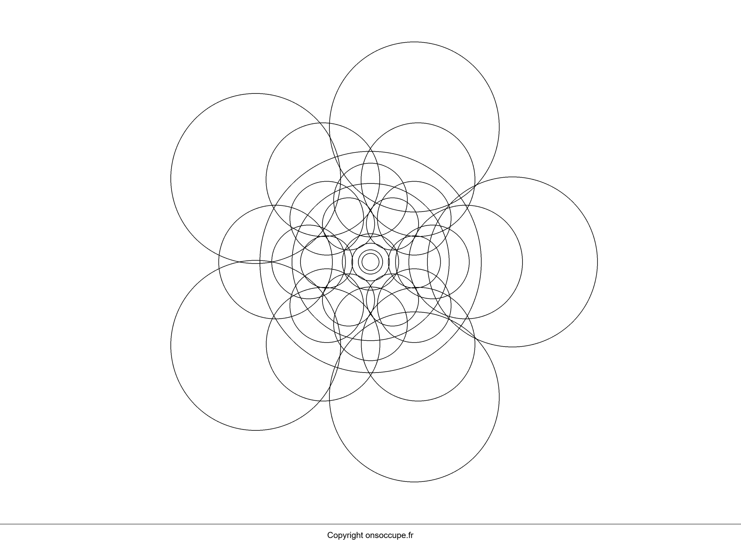 Coloriage Mandala Enfant 5 à colorier - Mandala simple et amusant - Mandalas Enfant à imprimer gratuitement