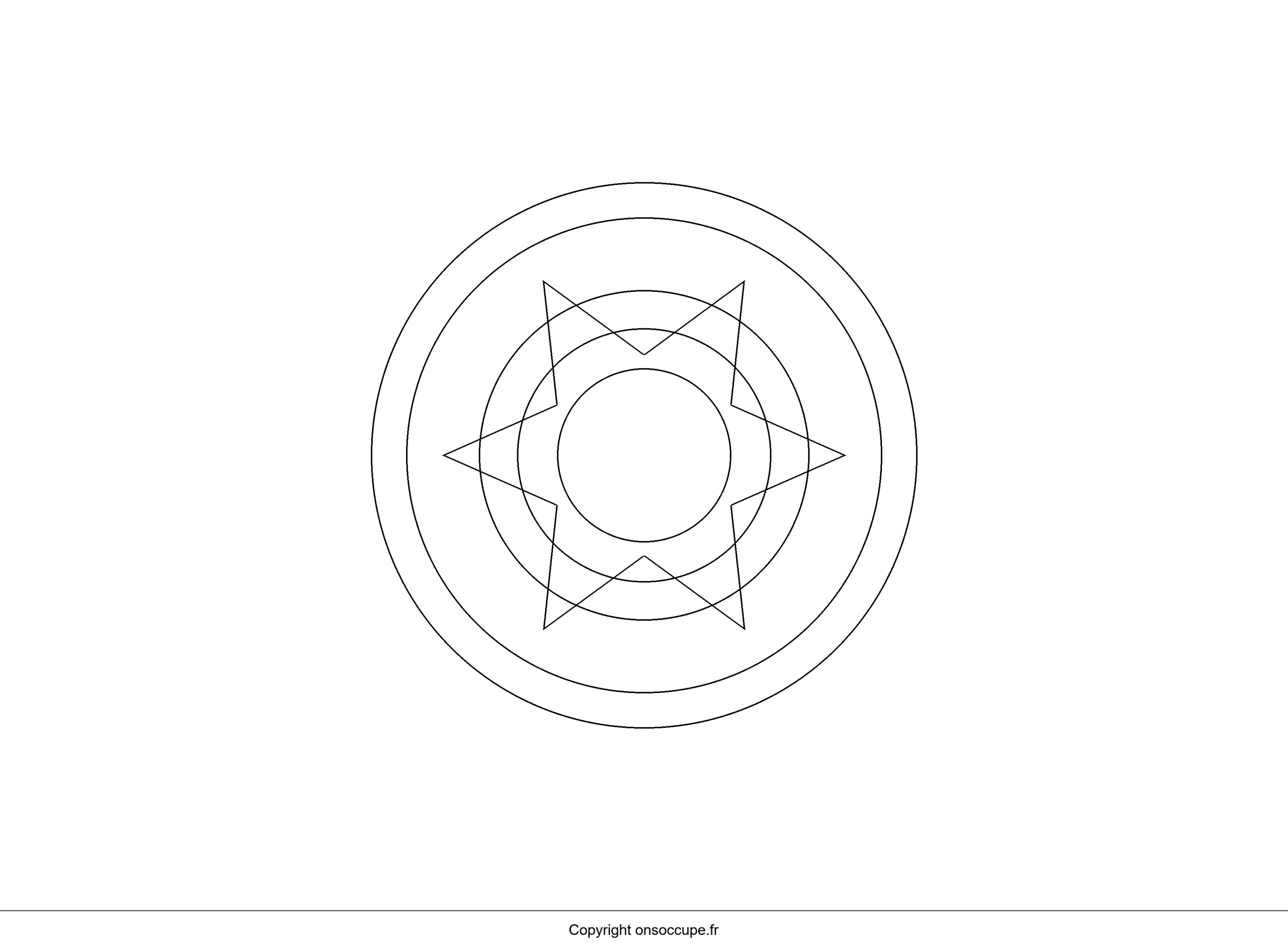 Coloriage Mandala Enfant 7 à colorier - Mandala simple et amusant - Mandalas Enfant à imprimer gratuitement