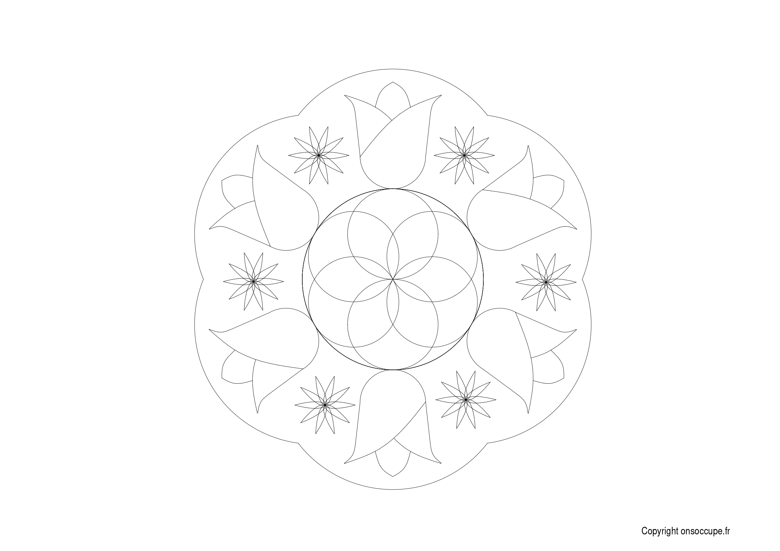 Coloriage Mandala Enfant #12 - Mandalas Enfant à imprimer gratuitement