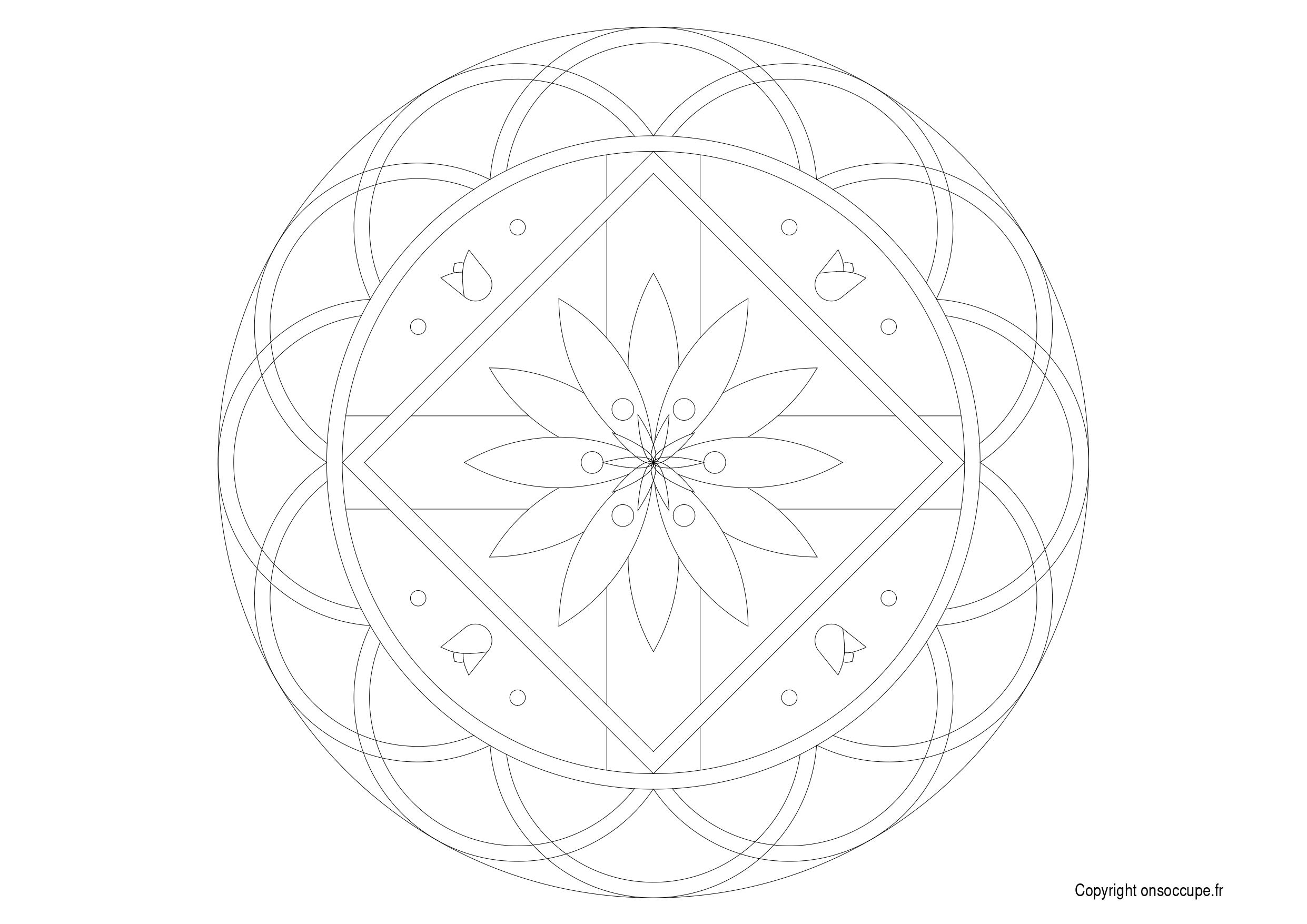 Coloriage Mandala Enfants #13 - Mandalas Enfant à imprimer gratuitement