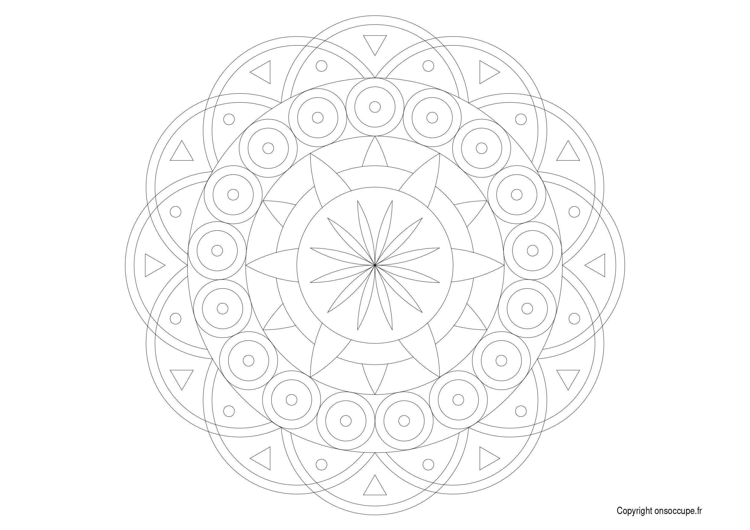 Coloriage Mandala Enfant  #15 - Mandalas Enfant à imprimer gratuitement