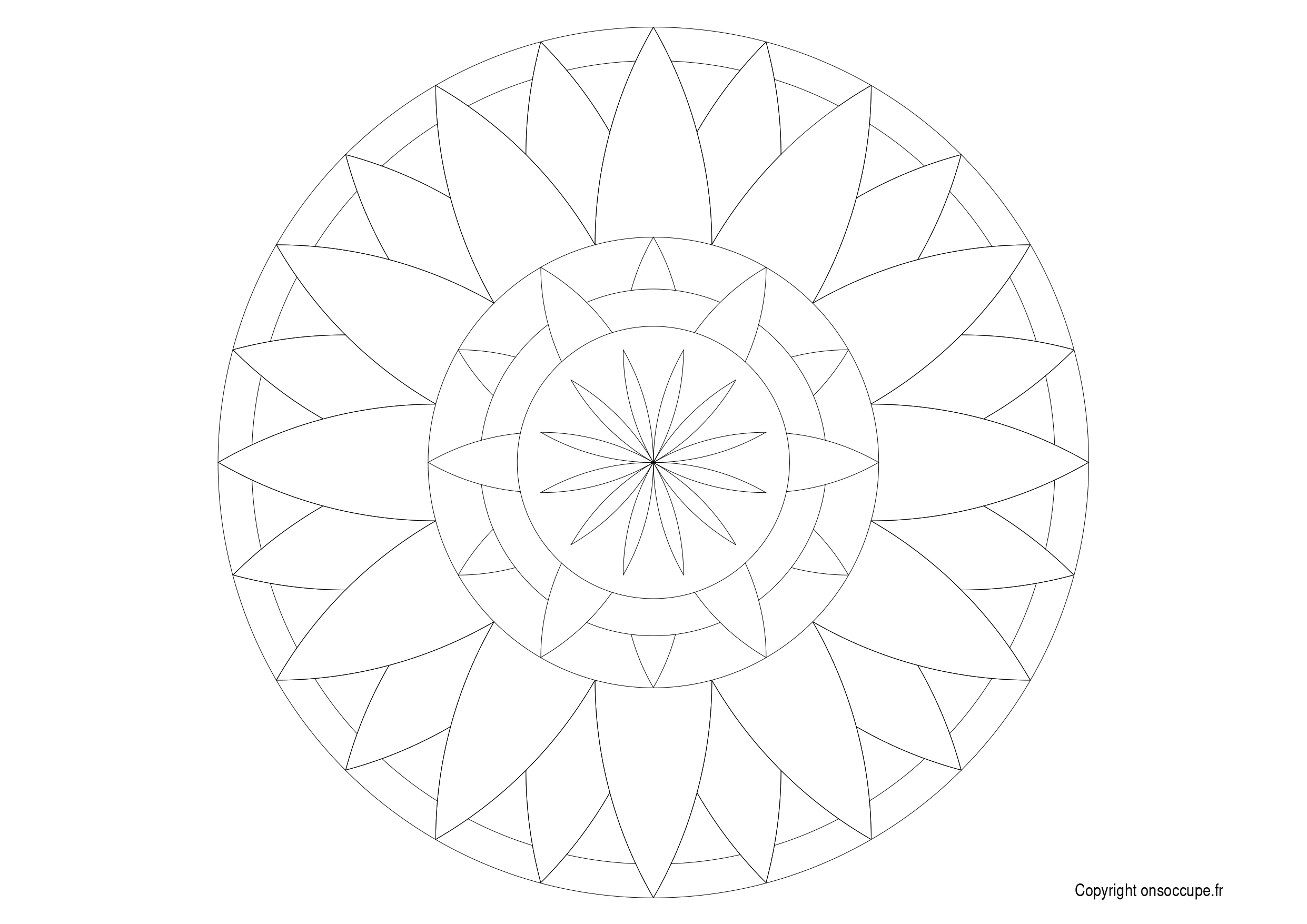 Coloriage Mandala Enfant #16 - Mandalas Enfant à imprimer gratuitement