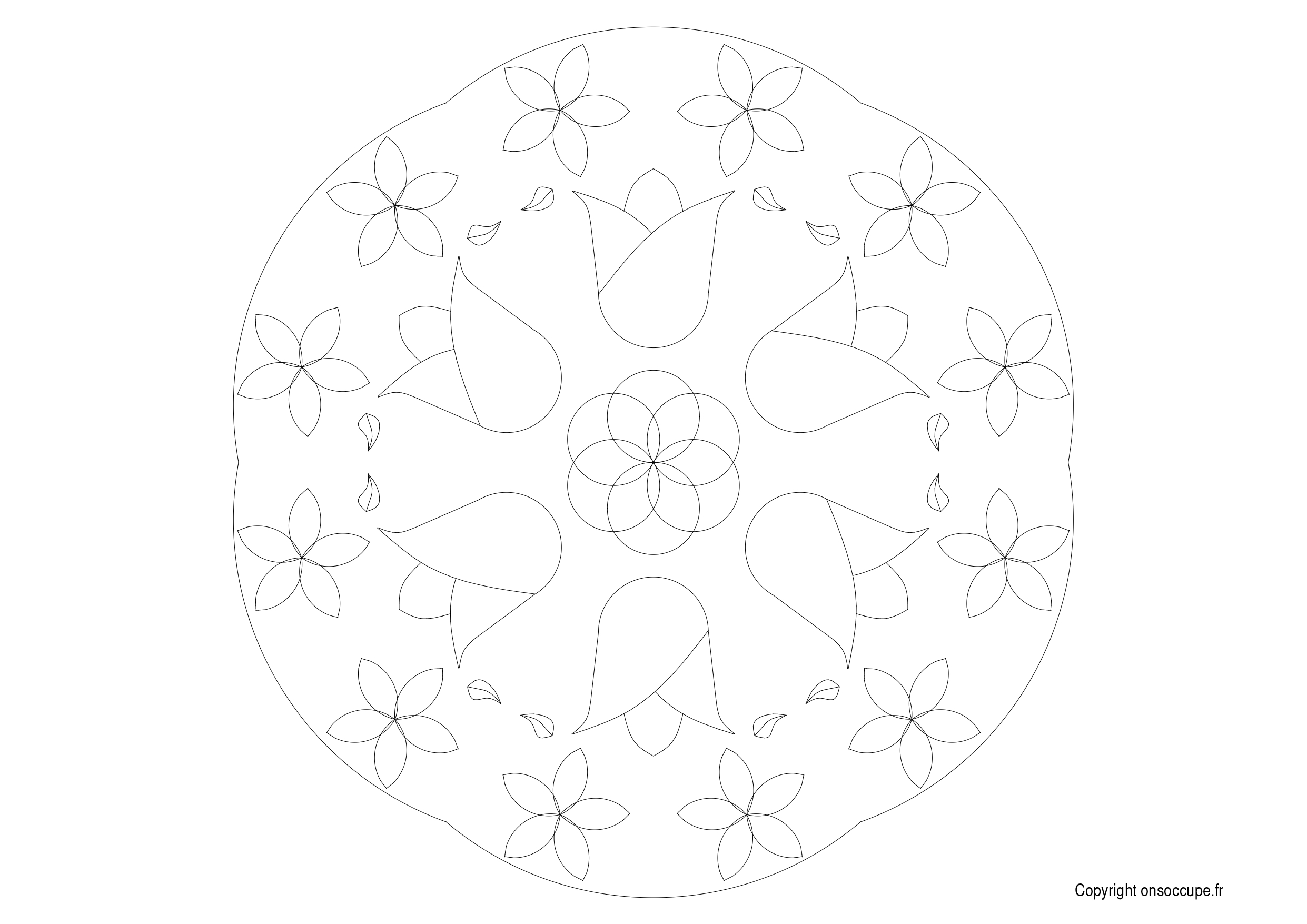 Coloriage Mandala Enfants #17 - Mandalas Enfant à imprimer gratuitement