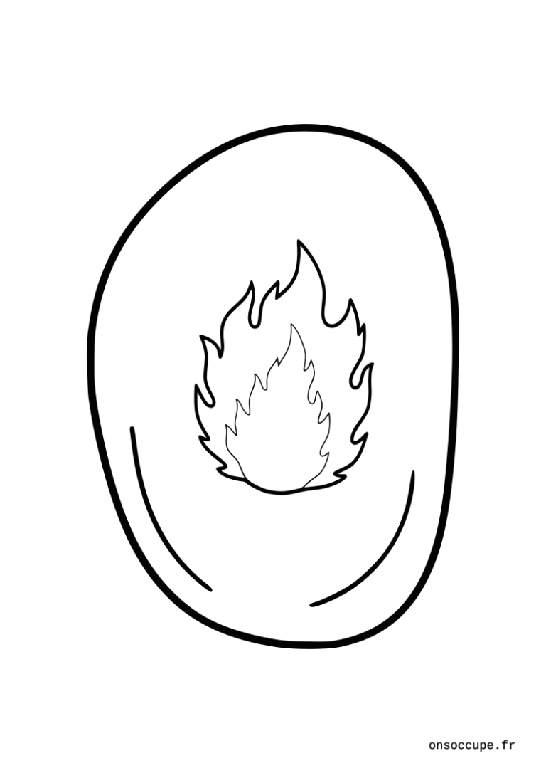 Coloriage Pierre-Feu Pokémon.