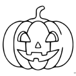 Coloriage Halloween - Citrouille à colorier.
