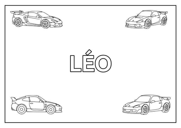 Ex de coloriage personnalisé