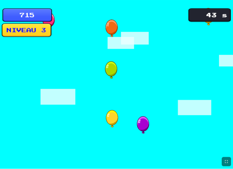Aperçu du jeu en ligne time to pop.